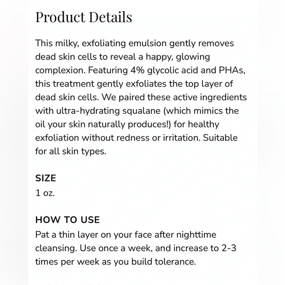 BNIB FIG1 Glycolic Glow Treatment 30ml/ 1.0 fl oz - Picture 2 of 10